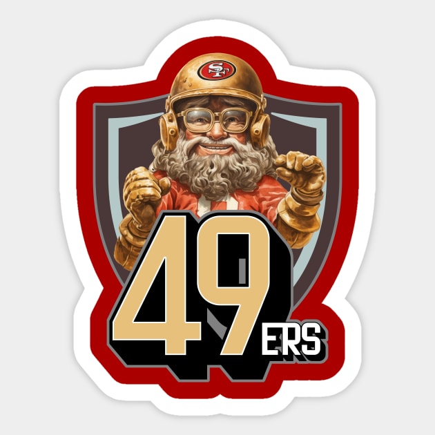 49er Retro Sticker by Trazzo